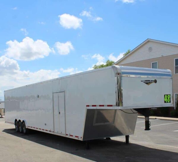 Enclosed Gooseneck Trailer For Sale 48′ 2025 E-Z Loading Car Transporter Trailer #0142 - Image 5