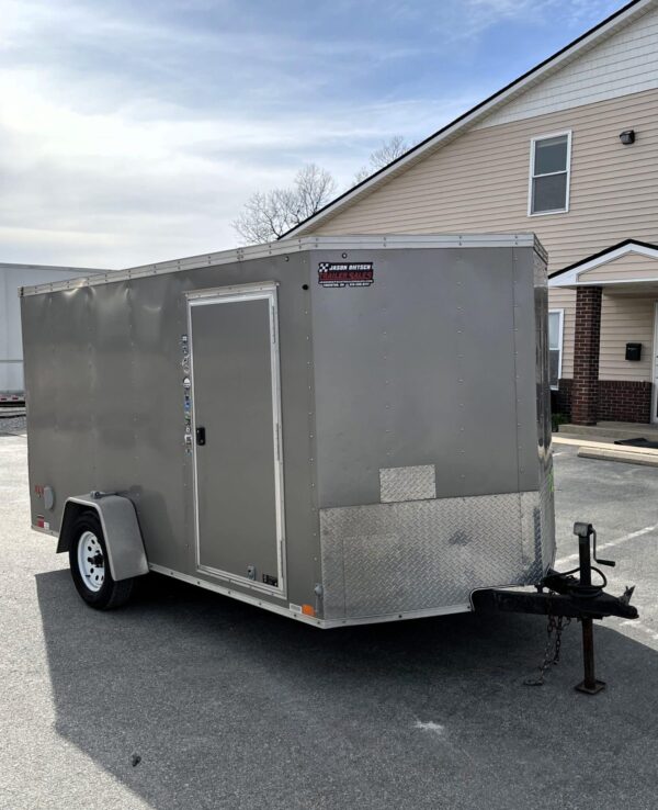 Used Enclosed Cargo Trailer 2018 7′ X 12′ United w/E-Track Installed #0092 - Image 4