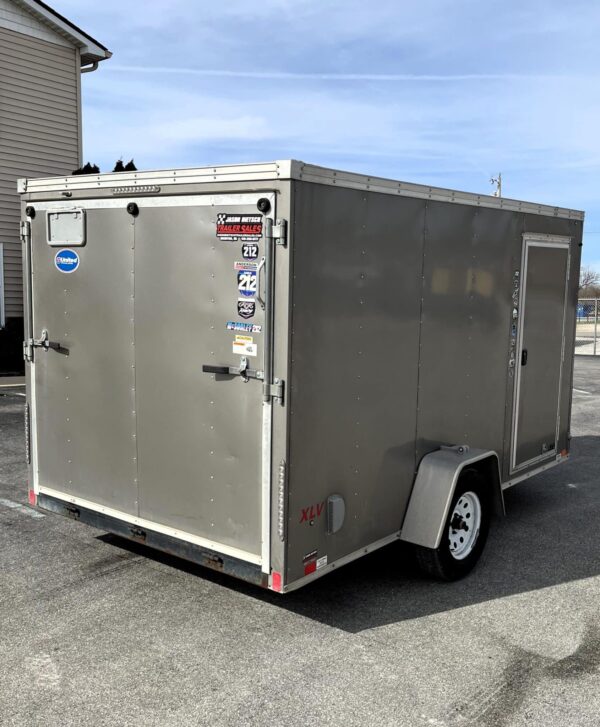 Used Enclosed Cargo Trailer 2018 7′ X 12′ United w/E-Track Installed #0092 - Image 5