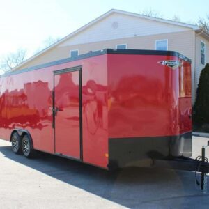 Enclosed Car Hauler 2024 24′ w/ Rear Wing & Black-Out Pkg. #4863