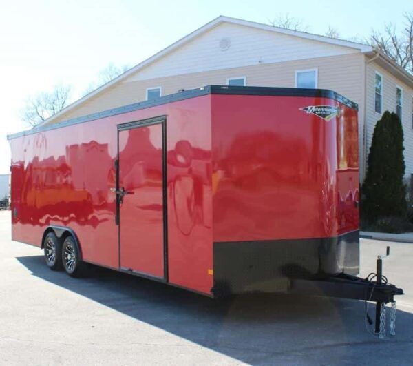 Enclosed Car Hauler 2024 24′ w/ Rear Wing & Black-Out Pkg. #5076