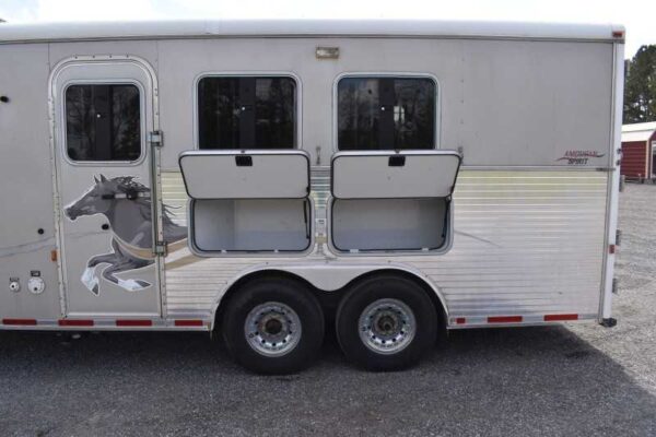 2007 American Spirit 8308LQ 3 Horse Trailer with 8′ Short Wall - Image 10
