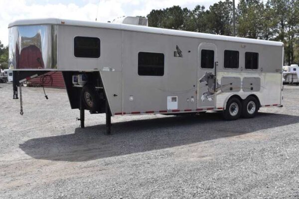2007 American Spirit 8308LQ 3 Horse Trailer with 8′ Short Wall - Image 7