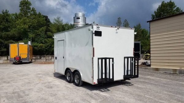 8.5' x 14' White Concession Food Trailer - Image 6