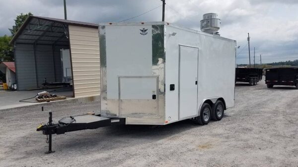 8.5' x 14' White Concession Food Trailer - Image 10