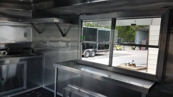 8.5' x 14' White Concession Food Trailer - Image 4