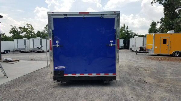 8.5' x 16' Cobalt Blue Concession Food Trailer - Image 6
