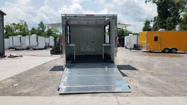 8.5' x 16' Cobalt Blue Concession Food Trailer - Image 30