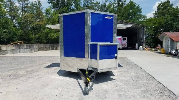 8.5' x 16' Cobalt Blue Concession Food Trailer - Image 20