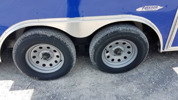 8.5' x 16' Cobalt Blue Concession Food Trailer - Image 9