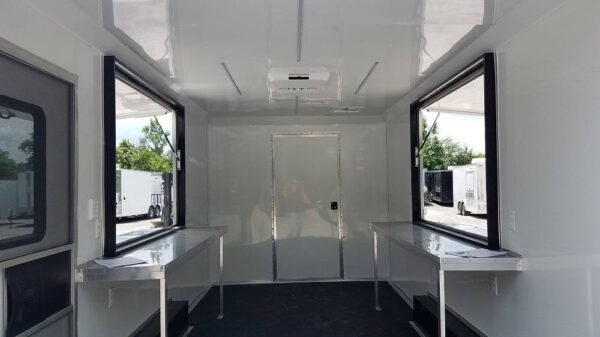 8.5' x 16' Cobalt Blue Concession Food Trailer - Image 10