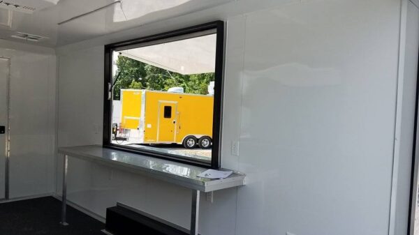 8.5' x 16' Cobalt Blue Concession Food Trailer - Image 15