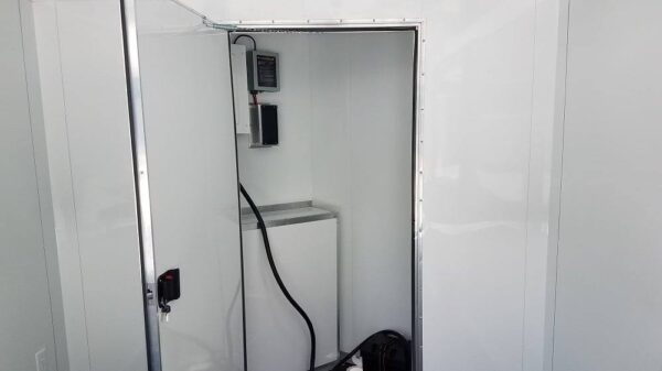 8.5' x 16' Cobalt Blue Concession Food Trailer - Image 29