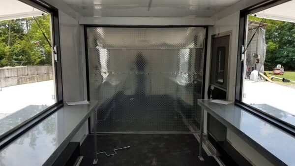 8.5' x 16' Cobalt Blue Concession Food Trailer - Image 14