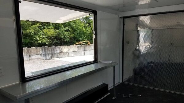 8.5' x 16' Cobalt Blue Concession Food Trailer - Image 13
