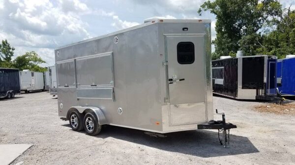 7' x 16' Arizona Beige Enclosed Custom Concession Trailer - Image 27