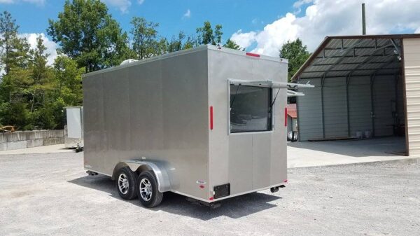 7' x 16' Arizona Beige Enclosed Custom Concession Trailer - Image 15