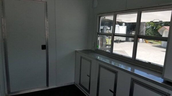 7' x 16' Arizona Beige Enclosed Custom Concession Trailer - Image 9
