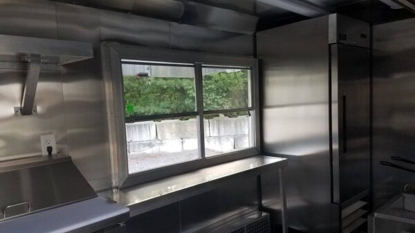 8.5' x 14' White Concession Food Trailer With Appliances - Image 5