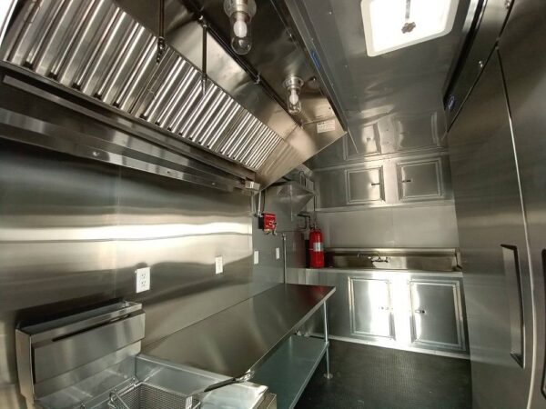 8.5' x 14' White Flat Nose Concession Trailer - Image 19