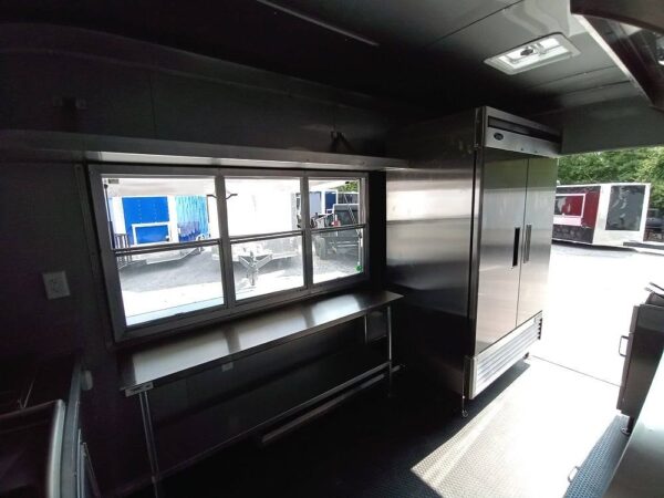 8.5' x 14' White Flat Nose Concession Trailer - Image 26