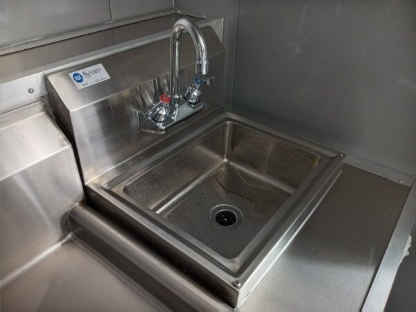 8.5' x 14' White Flat Nose Concession Trailer - Image 27
