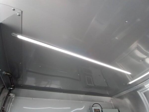 8.5' x 14' White Flat Nose Concession Trailer - Image 35