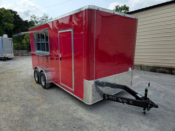 7' X 16' Flatfront Concession Trailer Food Event Catering - Image 2