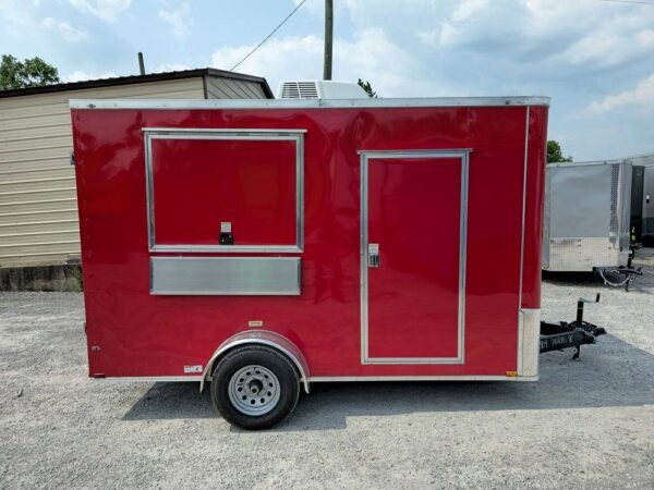 7' X 12' Flat Front Concession Trailer Food Event Catering - Image 9