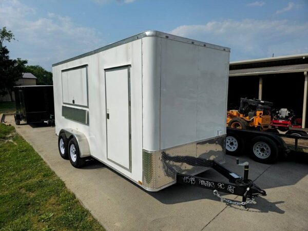 7' X 16' Flatfront Concession Trailer Food Event Catering - Image 34