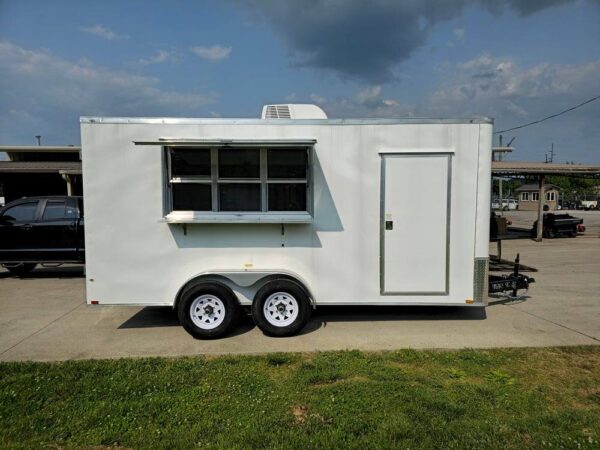7' X 16' Flatfront Concession Trailer Food Event Catering - Image 36