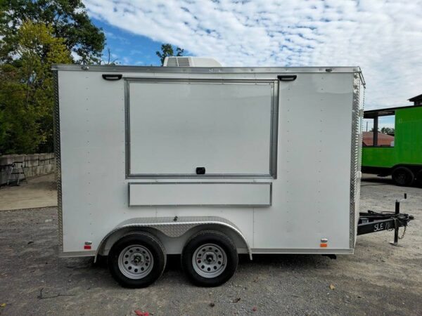 7' X 12' White Concession Trailer Food Event Catering - Image 8