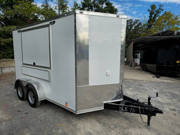 7' X 12' White Concession Trailer Food Event Catering - Image 9