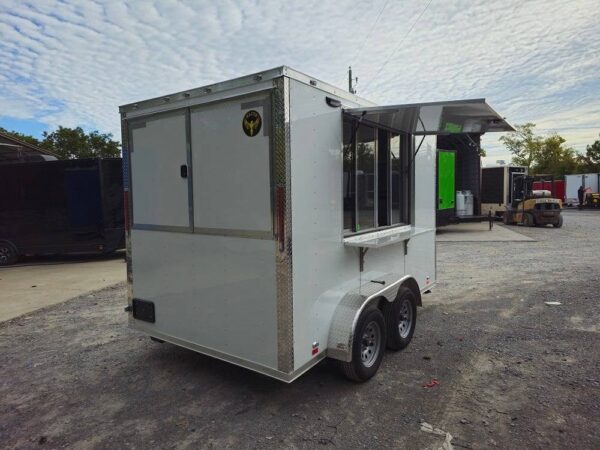 7' X 12' White Concession Trailer Food Event Catering - Image 10