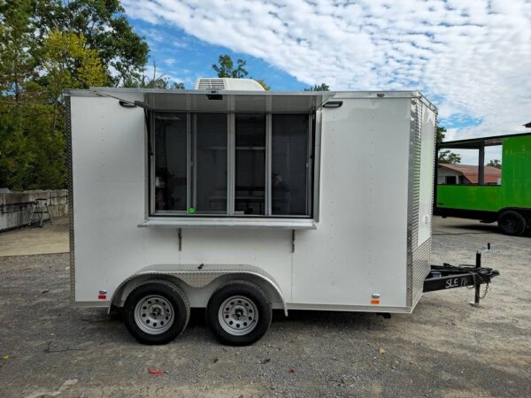 7' X 12' White Concession Trailer Food Event Catering - Image 11