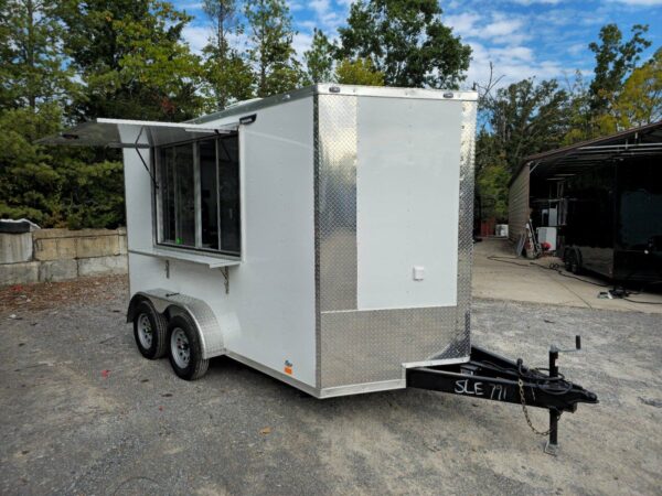 7' X 12' White Concession Trailer Food Event Catering - Image 12