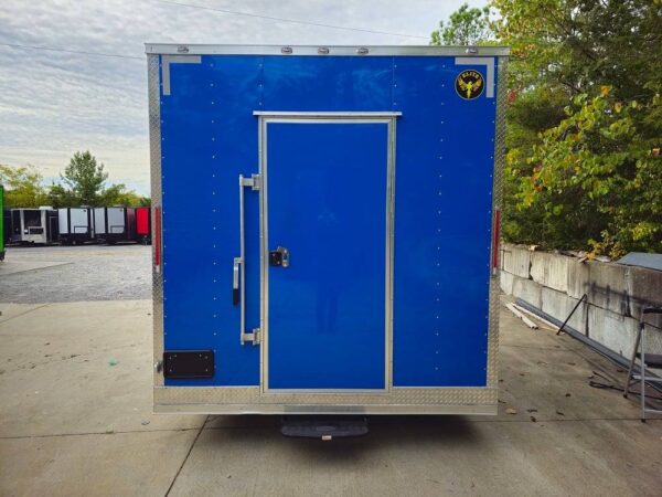 8.5' X 12' Cobalt Blue Food Event Catering Concession Trailer - Image 6