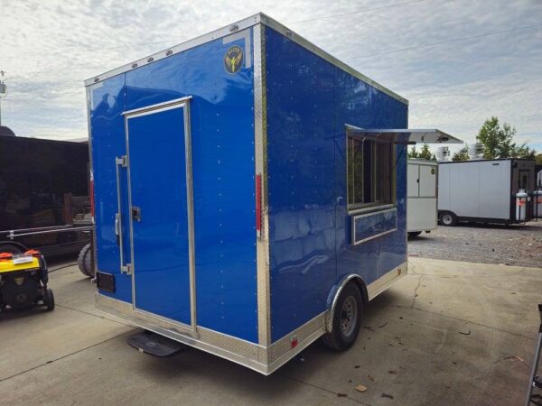 8.5' X 12' Cobalt Blue Food Event Catering Concession Trailer - Image 13