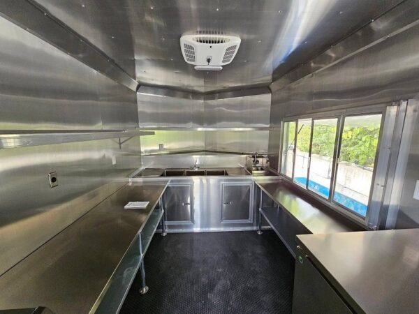 8.5' X 12' Cobalt Blue Food Event Catering Concession Trailer - Image 14