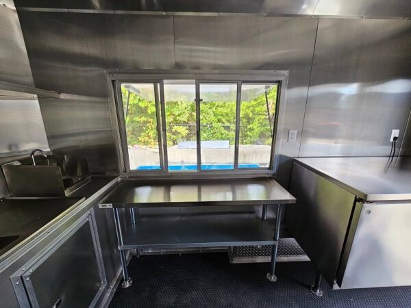 8.5' X 12' Cobalt Blue Food Event Catering Concession Trailer - Image 17