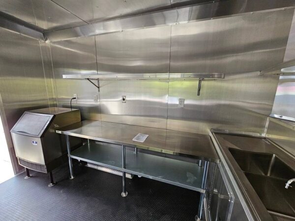 8.5' X 12' Cobalt Blue Food Event Catering Concession Trailer - Image 19