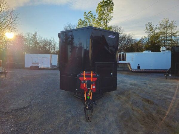 8.5' X 16' Black Food Event Catering Concession Trailer - Image 2