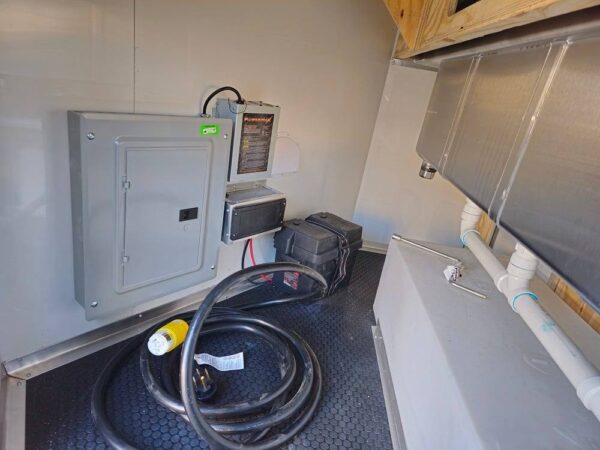 8.5' X 16' Black Food Event Catering Concession Trailer - Image 5