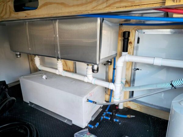 8.5' X 16' Black Food Event Catering Concession Trailer - Image 6