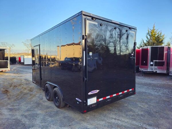 8.5' X 16' Black Food Event Catering Concession Trailer - Image 11