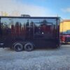 8.5' X 16' Black Food Event Catering Concession Trailer - Image 14