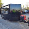 8.5' X 16' Black Food Event Catering Concession Trailer - Image 18