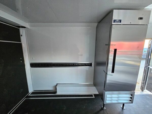 8.5' X 16' Black Food Event Catering Concession Trailer - Image 23