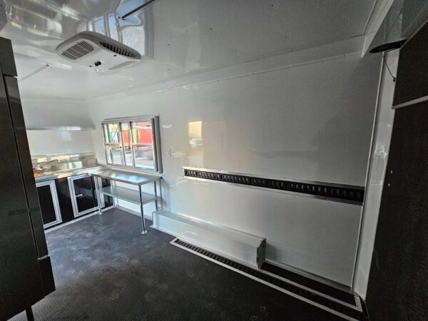 8.5' X 16' Black Food Event Catering Concession Trailer - Image 24