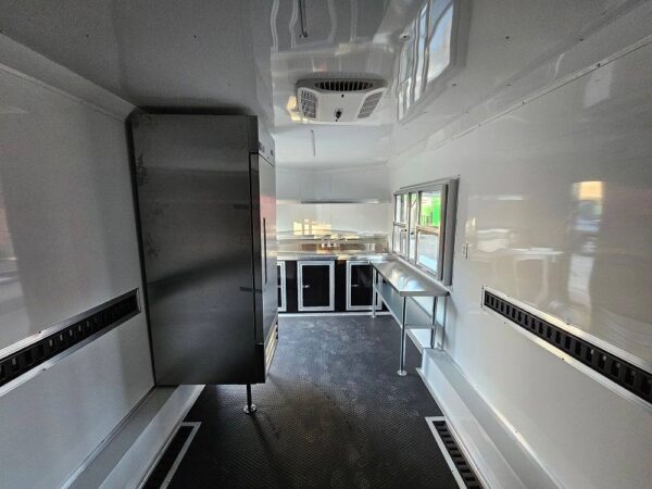 8.5' X 16' Black Food Event Catering Concession Trailer - Image 25